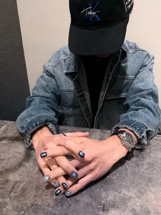 メンズ ネイル メンズガーデン yuriのネイルデザイン