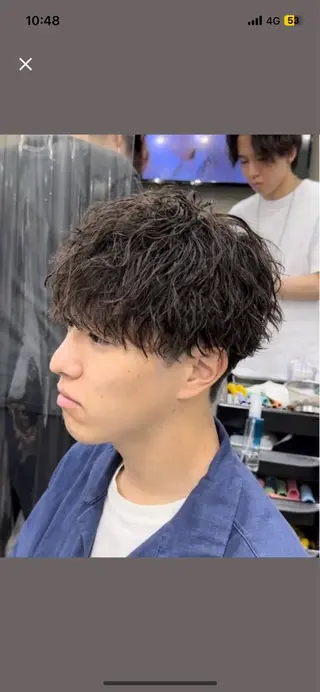 ショート ⭐️メンズ特化⭐️ パーマ　カラーのヘアスタイル