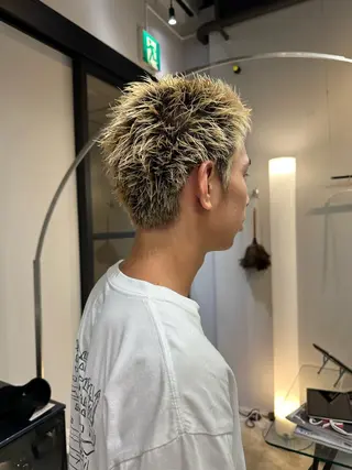 メンズ sho メンズカット　パーマのヘアスタイル