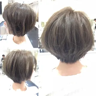 ショート カラー ✂️小顔カット✂️ 山本有紀のヘアスタイル