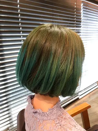 ショート カラー 柏/春日竜次 /髪質改善縮毛矯正のヘアスタイル