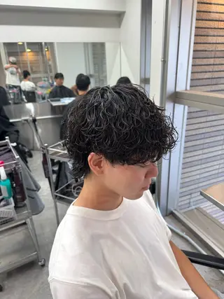 ミディアム カラー パーマ メンズ 🔥メンズパーマ特化 🔥店長中村雄樹のヘアスタイル