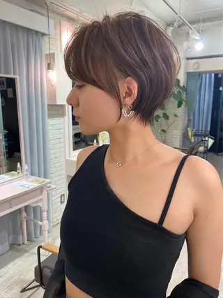 ショート レイヤーカットモデル ショートカット/颯大のヘアスタイル