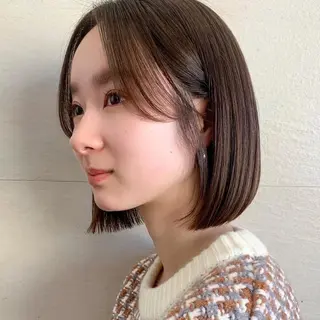 ミディアム カラー 🌱小顔ヘア/ボブ ミディアム/双葉🌱のヘアスタイル