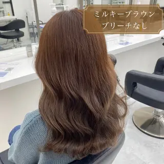 カラー ブリーチなしモテヘア 🤍REN🤍🪄のヘアスタイル
