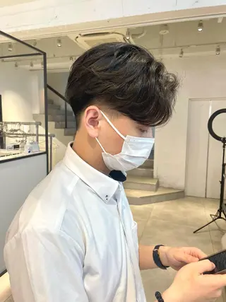 ショート パーマ メンズ 🇰🇷カルマパーマ kaito🇰🇷のヘアスタイル