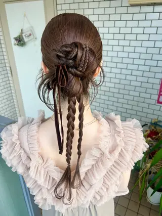 ヘアアレンジ 大人可愛いヘアメイク 💋🧚‍♀️しずかのヘアスタイル