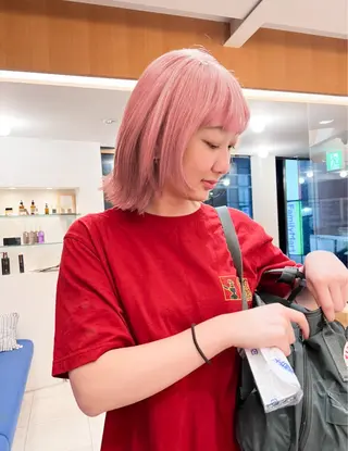 ミディアム カラー 似合わせカット🫧 /パーマRINAのヘアスタイル