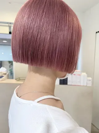 ショート カラー 💗モテ髪 ハイトーンあや💗のヘアスタイル