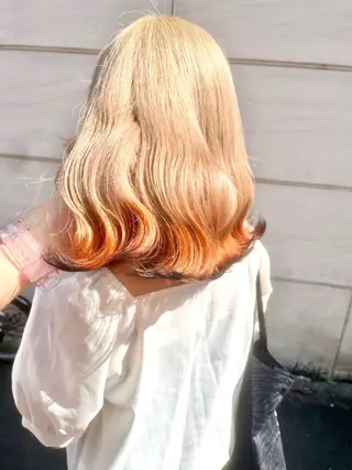 ショート カラー ヘアアレンジ ブリーチなし/ レイヤー🌿runaのヘアスタイル