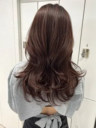 ロング カラー 韓国ハッシュカット/ 新宿/髪質改善/岡崎のヘアスタイル