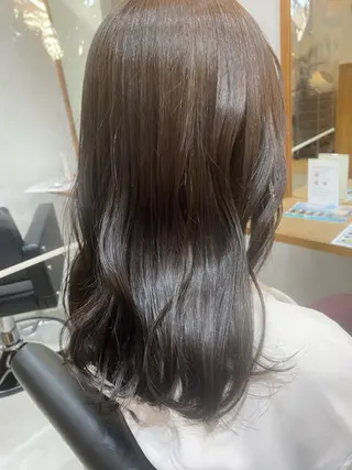 ミディアム カラー 銀座⚜️【脱白髪染め 美髪矯正】トグチのヘアスタイル