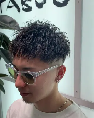 ショート パーマ メンズ 🔥Mackey🔥 メンズ特化型美容師のヘアスタイル