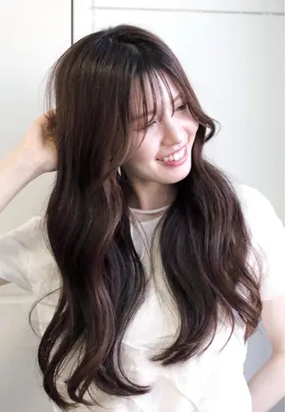 ロング パーマ HAIR&MAKE EARTH盛岡南店所属・カンノ サトシのヘアスタイル