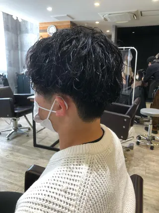 ショート カラー パーマ ヘアアレンジ メンズ キッズ ネイル マツエク・マツパ アイブロウ MODEK's西宮店 マネージャー神道有基のヘアスタイル
