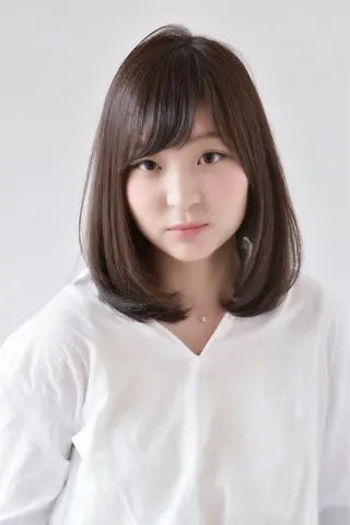 ミディアム カラー パーマ KIZU 髪質改善 オカルト怪談のヘアスタイル