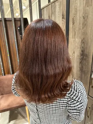 セミロング ブリーチ/艶カラー カノ🌼のヘアスタイル