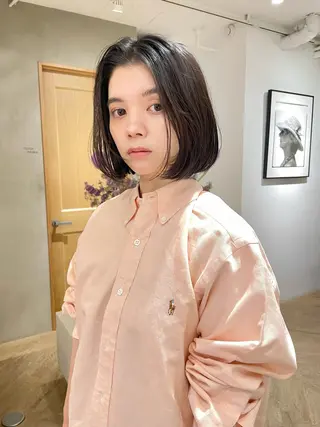 ミディアム カラー ボブ/レイヤー 🌟梅田盛一🌟のヘアスタイル