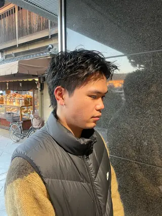 ショート メンズ 野本光一朗/メンズ/ メンズパーマのヘアスタイル