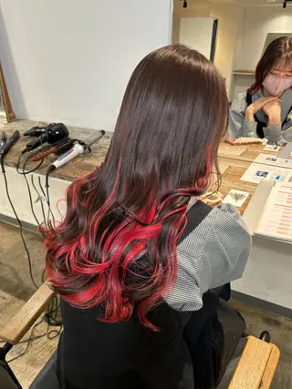 カラー 💫miyu💫デザ インカラー/アレンジのヘアスタイル