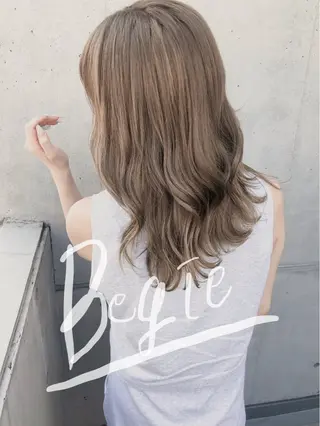 セミロング カラー ヘアアレンジ SALOWIN 二子玉川店所属・kei_____ SALOWINのヘアスタイル