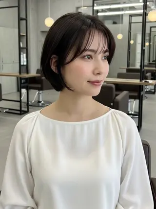 ショート 似合わせボブ✖️ 韓国レイヤー✨小関のヘアスタイル