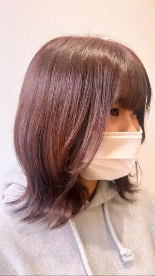 ミディアム 武村美咲/ 暖色/艶カラーのヘアスタイル