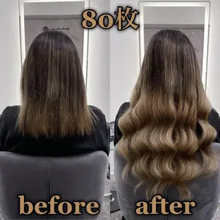 ロング KOSEI シールエクステのヘアスタイル