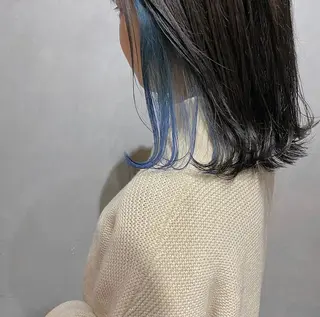 ミディアム カラー CLUTCH天王寺 西藤遥河のヘアスタイル