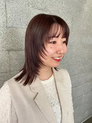 ミディアム カラー ROUTE KOUTAのヘアスタイル