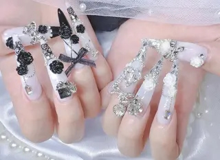 ネイル 🎀彩羽チップ 長さだし専門🎀のネイルデザイン