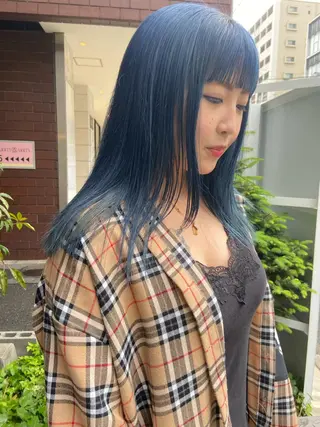 ミディアム カラー 松尾太樹 【pia】福岡美容室のヘアスタイル