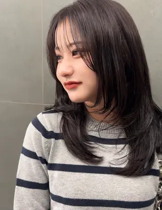 セミロング 👑 Saho👑のヘアスタイル