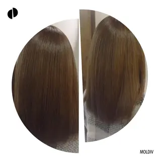 ミディアム セミロング カラー ✨縮毛矯正✨髪質改善 ナカシマ ユミのヘアスタイル