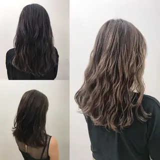 セミロング カラー ブリーチカラー/ 岩破瑞希のヘアスタイル