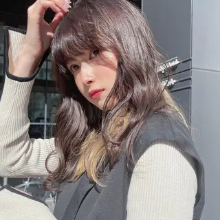 セミロング 美容室sand 横浜のヘアスタイル