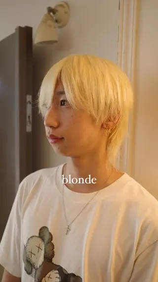 メンズ Pia hair design所属・【Pia】 セナ/ハイトーンのヘアスタイル