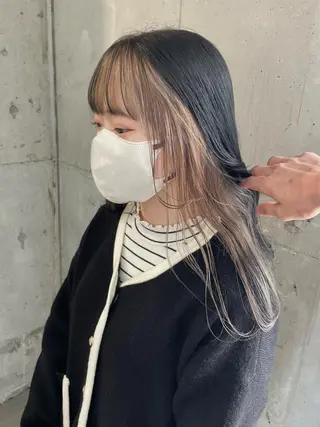 ロング カラー lani hair salon所属・SHOTO ハイトー ン/デザインカラーのヘアスタイル