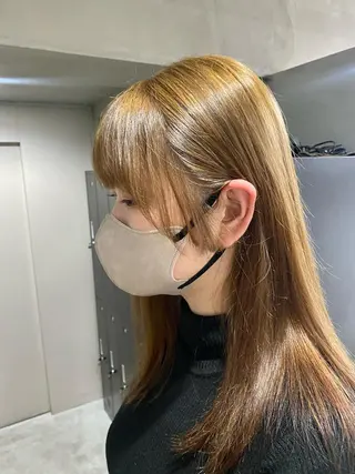 ロング カラー 田代 佳穂のヘアスタイル