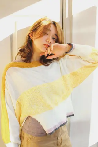 セミロング パーマ 千 田のヘアスタイル