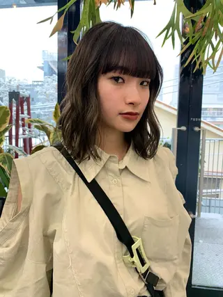 ミディアム カラー MEY HAIR所属・カットモデル 募集Narumi🌸のヘアスタイル