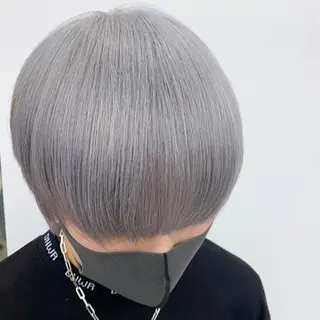 カラー メンズ 韓国🤍ワンホンヘア みかん🇨🇳のヘアスタイル