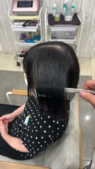 ショート カラー 太白区白髪ぼかし/ ボブカット/千葉達人のヘアスタイル