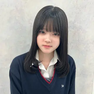 ミディアム 🥀YUIHA🥀 テザインカラー♥のヘアスタイル