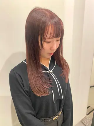 ミディアム カラー 🍑 モモカ🍑のヘアスタイル