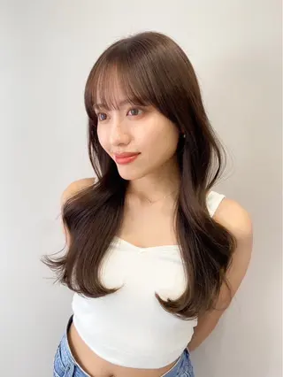 ロング カット特化| 前髪｜みひろのヘアスタイル