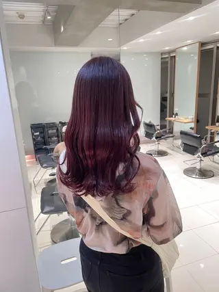 ロング カラー ヘアアレンジ 艶髪✨寒色カラー✨ 翁長孝輔のヘアスタイル
