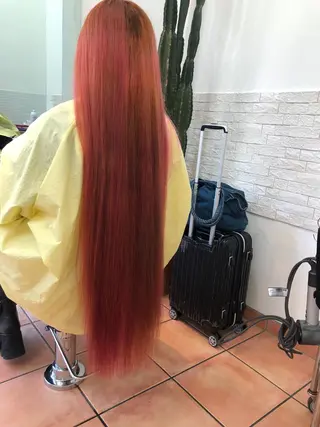 ロング カラー 岡 啓輔のヘアスタイル