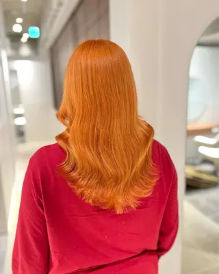 ミディアム カラー ヘアアレンジ 💕ブリーチカラー☁ 髪質改善💖サワのヘアスタイル