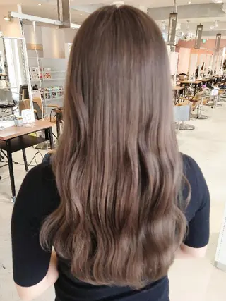 セミロング カラー 艶髪✨ブリーチ職人 井手正康のヘアスタイル